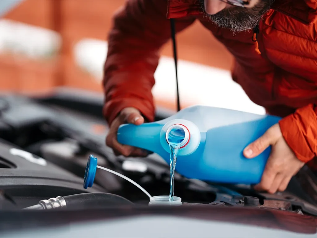 Zimowa jazda płyn do spryskiwaczy